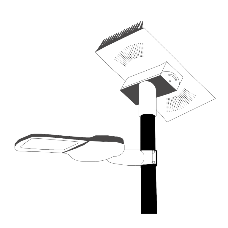 split solar street light